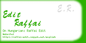 edit raffai business card